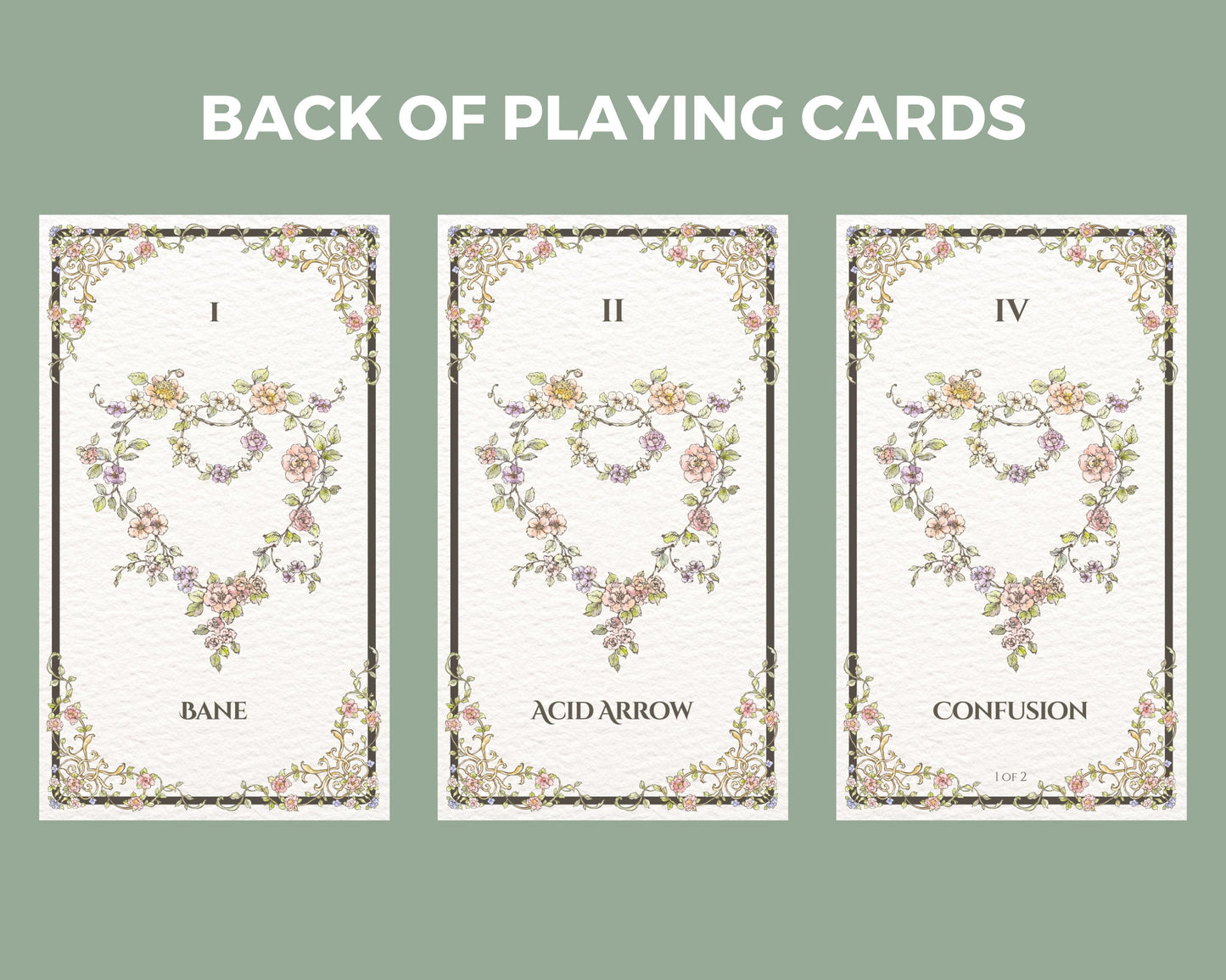 Back of spell cards
