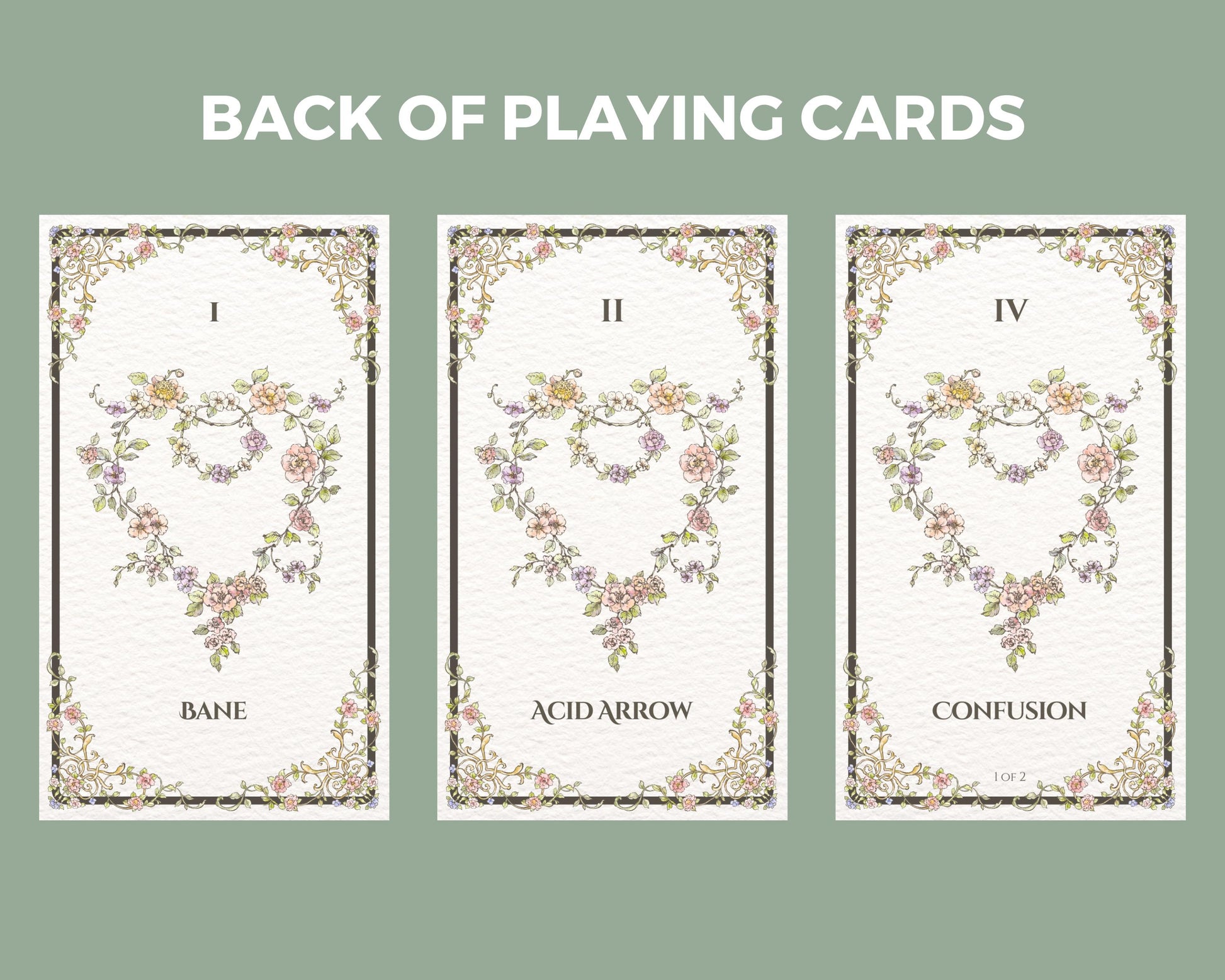 Back of spell cards