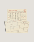 Vintage Stationery D&D Character Sheet – Printable