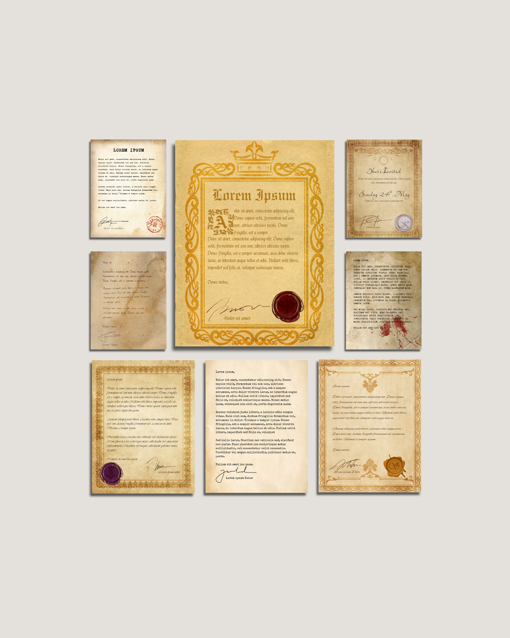 Letter Handouts for TTRPGs – Printable