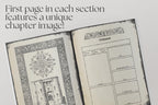 D&D open book preview showing a settlement page
