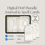 2014&2024 Digital character journal and spell cards promotional image 
