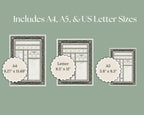 Dungeons & Dragons Character sheet size variations