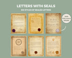 Six styles of sealed letters 