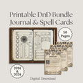 2014&2024 Digital Download Printable DnD Bundle Journal -50pages
