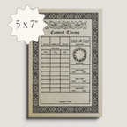 Gothic D&D Combat Tracker Notepad