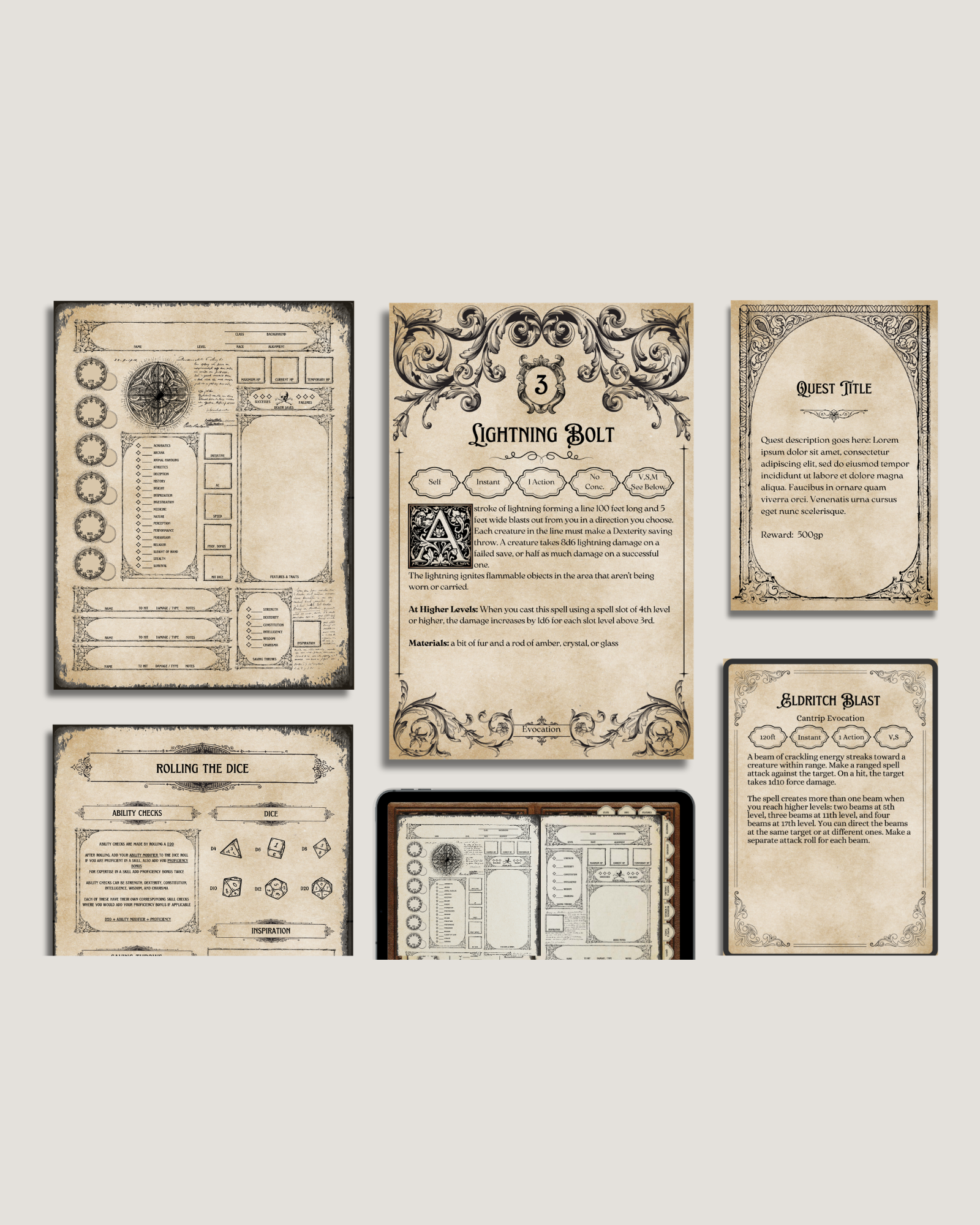 Gothic D&D Mega Bundle – Printable