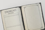 Open dnd notebook with session planner and lined pages