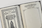 Two pages from a vintage-style dnd notebook with decorative borders and a section for campaign overview